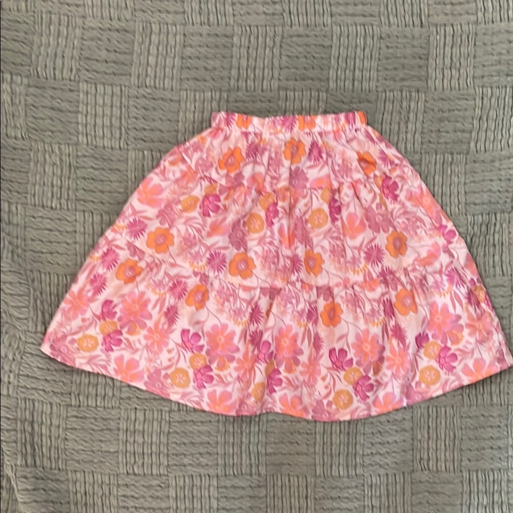 Baileys blossoms Floral Pink and Orange Women's Skirt